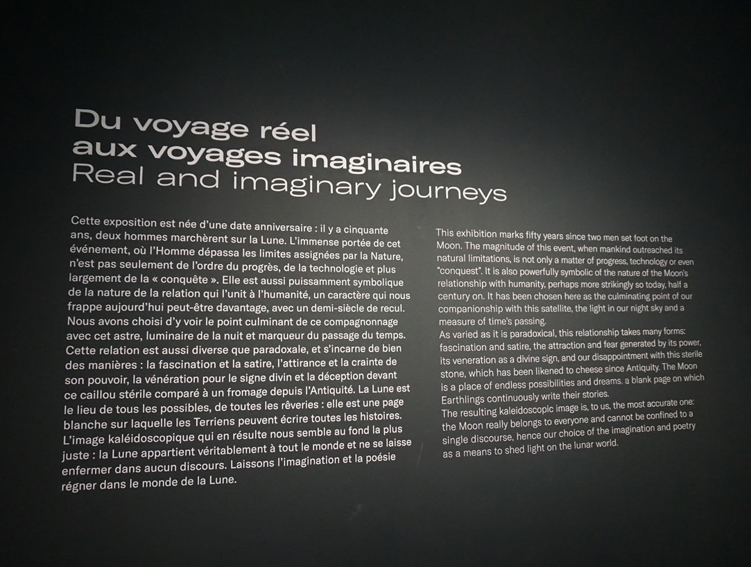 Exposition Lune - Du voyage reel aux voyages imaginaires - Grand Palais - Blog Juillet 2019 - 1