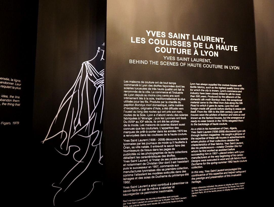 Exposition Yves Saint Laurent - Les coulisses de la Haute Couture a Lyon - Blog Novembre 2021 - 1