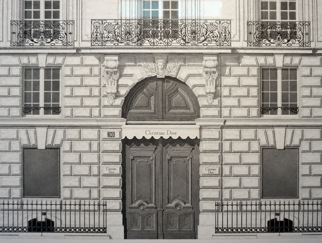 Christian Dior Building Maison In Avenue Montaigne 30 In Paris